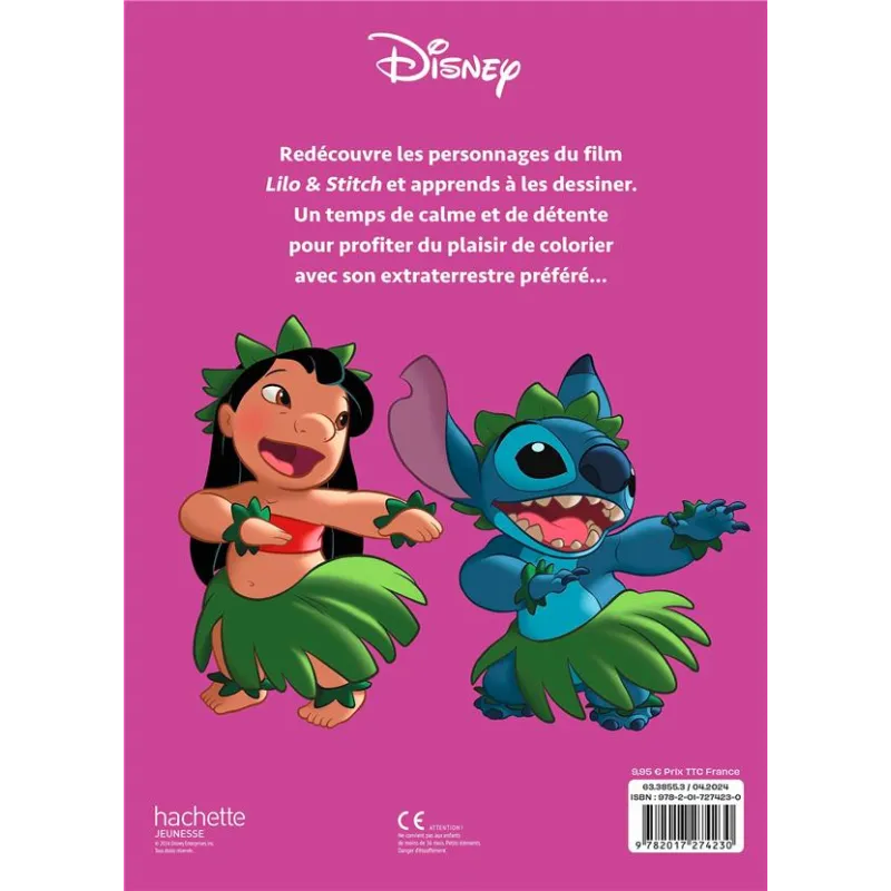 Atelier de coloriages teens : Je dessine Stitch - Disney - Disney Hachette - Papeterie / Coloriage - ravate.com librairie...