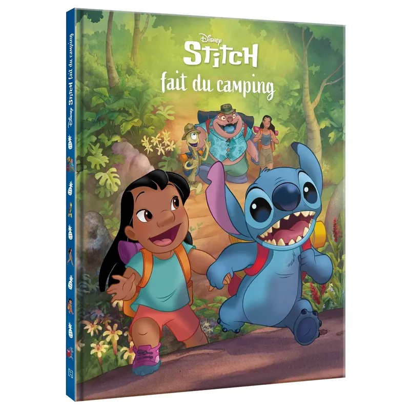 Stitch fait du camping - Disney - Disney Hachette - Grand format - ravate.com librairie reunion