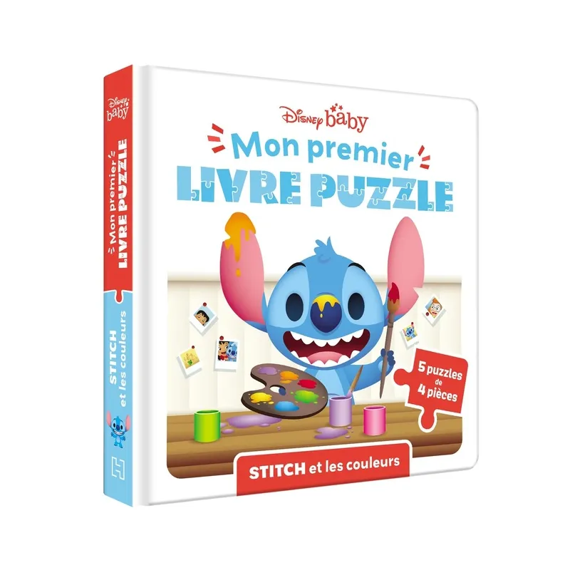 Mon premier livre puzzle : Disney Baby : Stitch et les couleurs - Disney - Disney Hachette - Grand format - ravate.com...