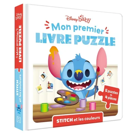 Mon premier livre puzzle : Disney Baby : Stitch et les couleurs