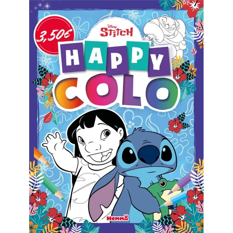 Happy colo : Lilo et Stitch grenouille - Disney - Hemma - Papeterie / Coloriage - ravate.com librairie reunion