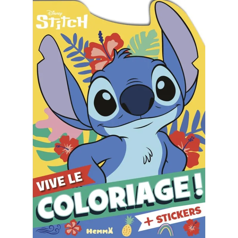 Vive le coloriage ! : Stitch - Disney - Hemma - Papeterie / Coloriage - ravate.com librairie reunion