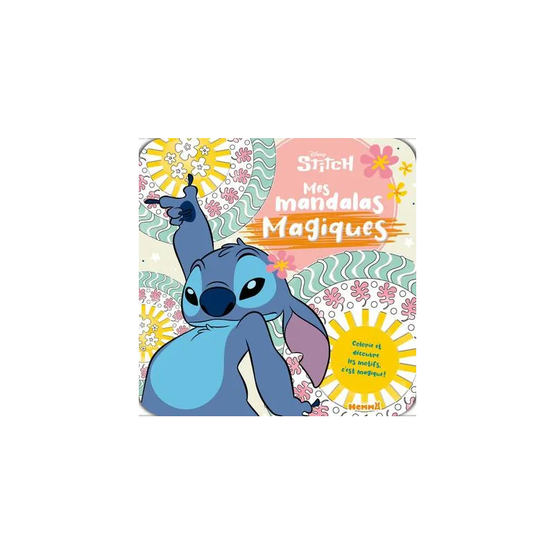 Mes mandalas magiques : Disney Stitch - Disney - Hemma - Papeterie / Coloriage - ravate.com librairie reunion