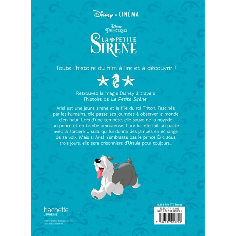 La Petite Sirène - Disney - Disney Hachette - Grand format - ravate.com librairie reunion