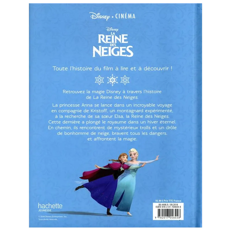 La Reine des Neiges - Disney - Disney Hachette - Grand format - ravate.com librairie reunion
