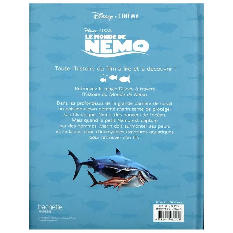 Le monde de Nemo - Disney - Disney Hachette - Grand format - ravate.com librairie reunion