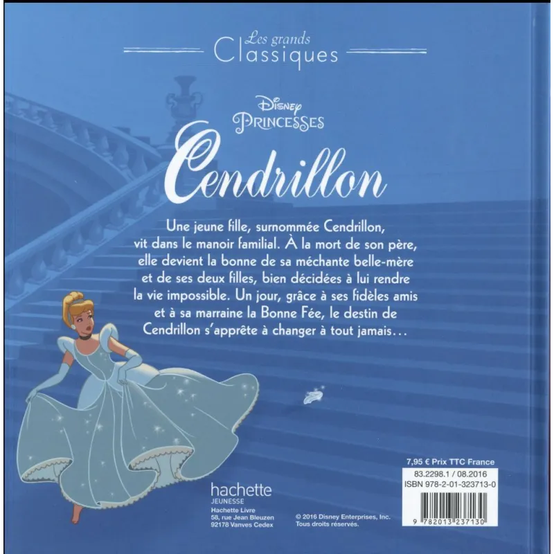 Cendrillon - Disney - Disney Hachette - Grand format - ravate.com librairie reunion