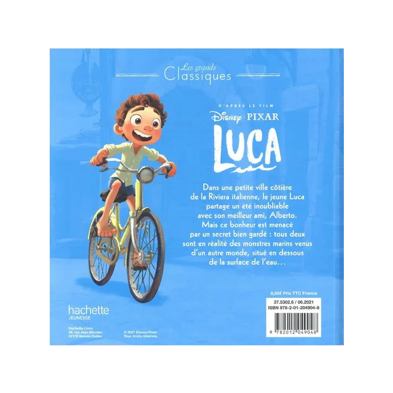 Luca - Disney - Disney Hachette - Grand format - ravate.com librairie reunion