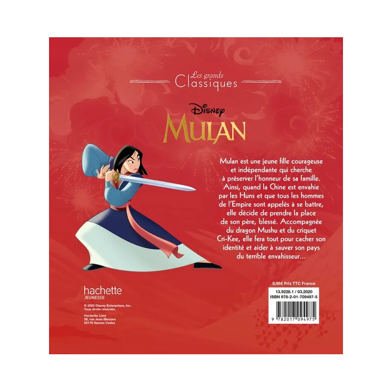 Disney Princesses : Mulan ; l - ravate.com librairie reunion