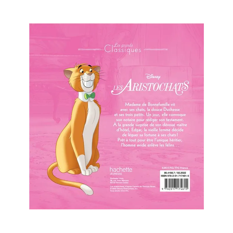 Les Aristochats - Disney - Disney Hachette - Grand format - ravate.com librairie reunion