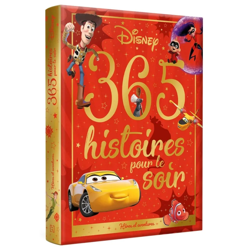 365 histoires pour le soir ; héros et aventures - Disney - Disney Hachette - Grand format - ravate.com librairie reunion