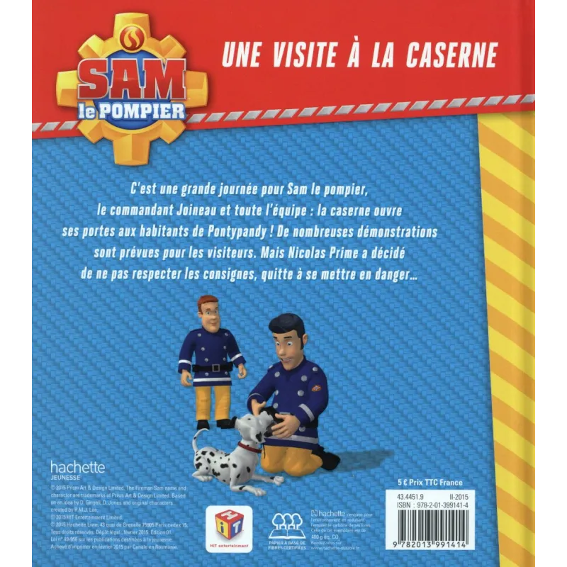 Sam le pompier : une visite à la caserne - Collectif - Hachette - Grand format - ravate.com librairie reunion