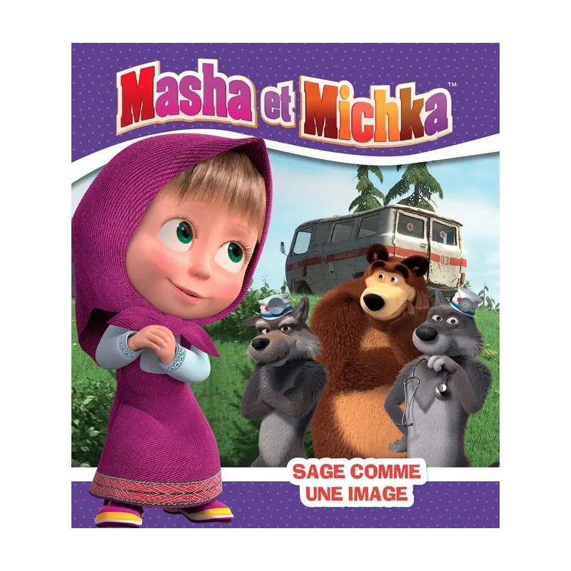 Masha et Michka : sage comme une image - Collectif - Hachette Jeunesse - Grand format - ravate.com librairie reunion