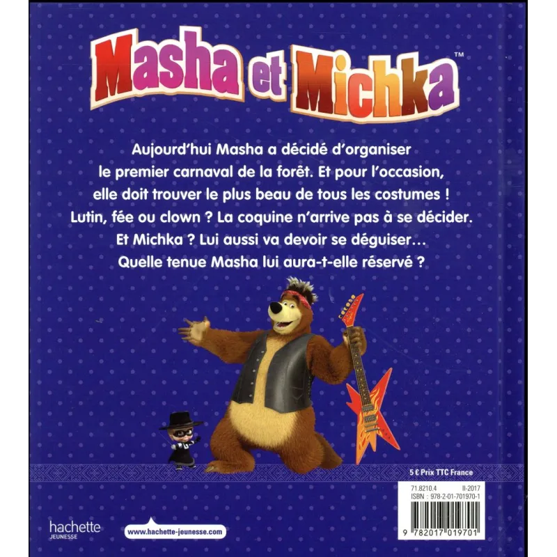 Masha et Michka : Masha se déguise - Collectif - Hachette Jeunesse - Grand format - ravate.com librairie reunion