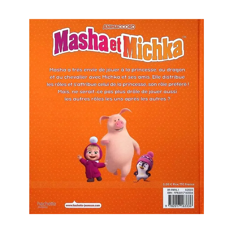 Masha et Michka : Gare au dragon, les amis ! - Collectif - Hachette Jeunesse - Grand format - ravate.com librairie reunion