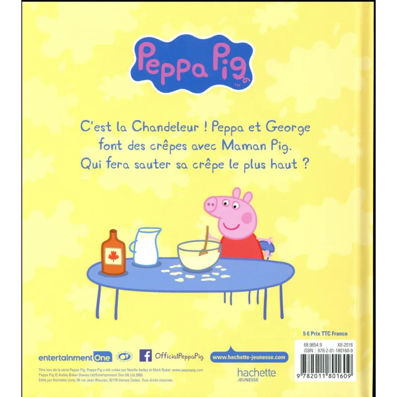 Peppa Pig : Peppa fait des crêpes - Collectif - Hachette Jeunesse - Grand format - ravate.com librairie reunion