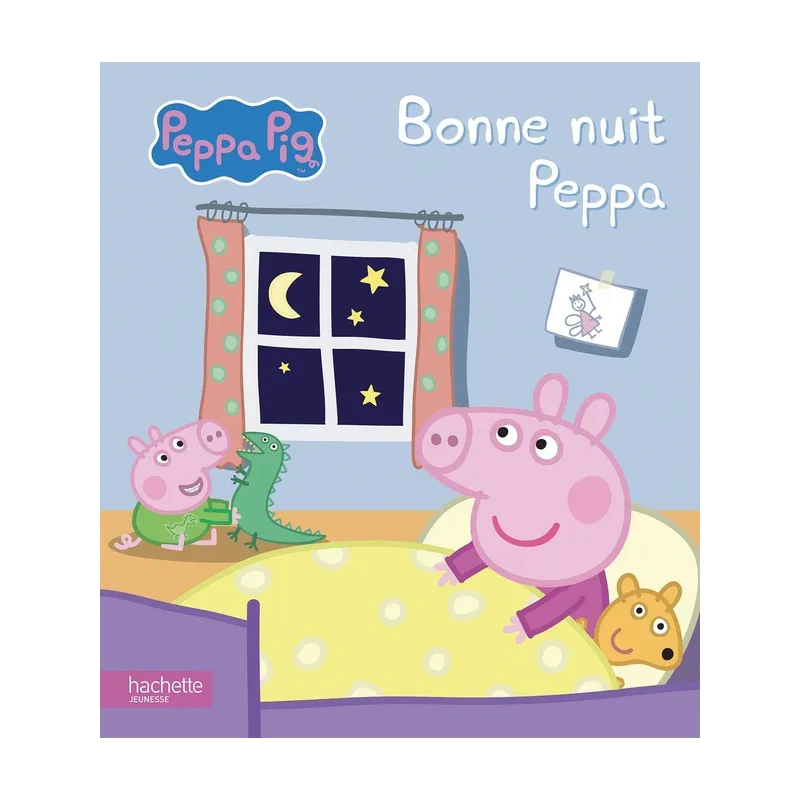 Peppa Pig : bonne nuit Peppa - Collectif - Hachette Jeunesse - Grand format - ravate.com librairie reunion