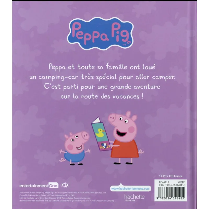 Peppa fait du camping - Collectif - Hachette Jeunesse - Grand format - ravate.com librairie reunion