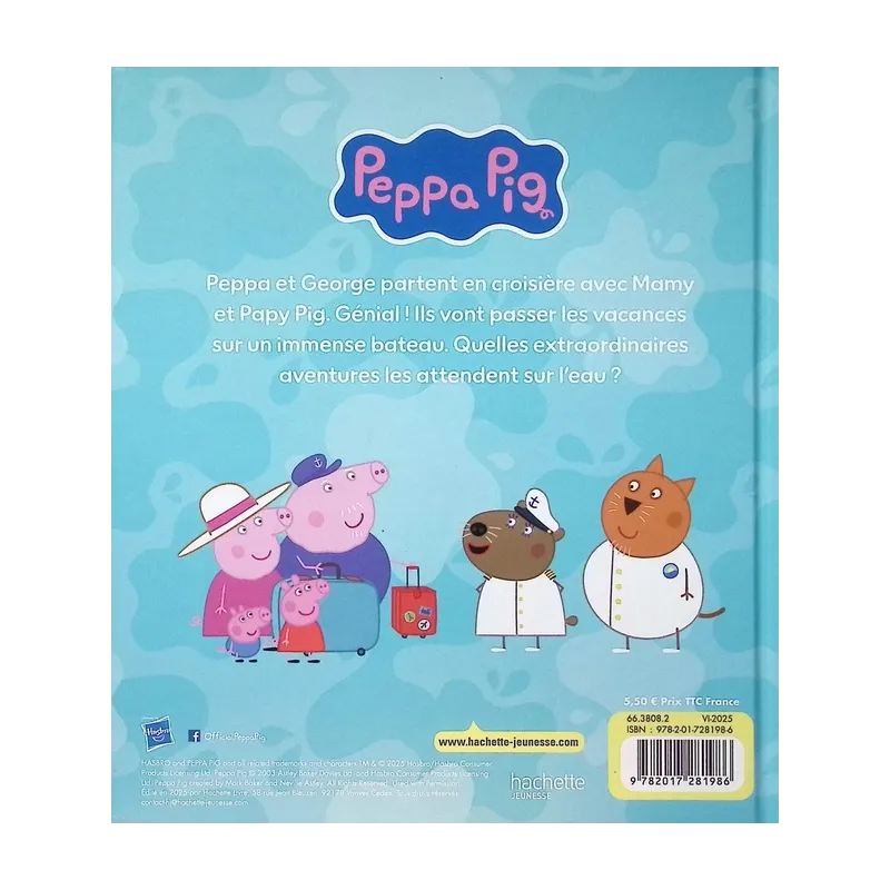 Peppa Pig : En vacances avec Mamy et Papy Pig - Collectif - Hachette Jeunesse - Grand format - ravate.com librairie reunion