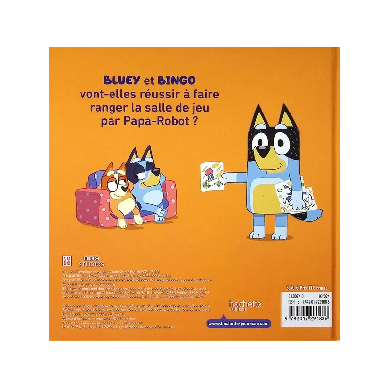 Bluey : Papa-Robot - Collectif - Hachette Jeunesse - Grand format - ravate.com librairie reunion