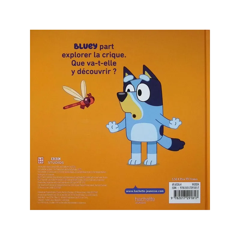 Bluey : La crique : Au bord du ruisseau - Collectif - Hachette Jeunesse - Grand format - ravate.com librairie reunion