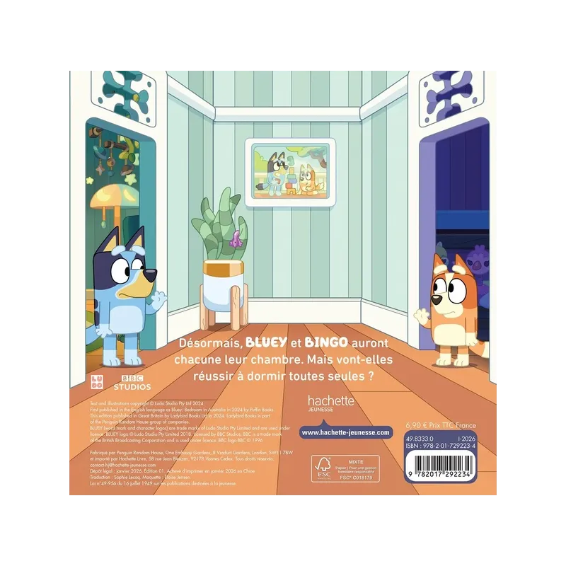 Bluey : La chambre - Collectif - Hachette Jeunesse - Grand format - ravate.com librairie reunion