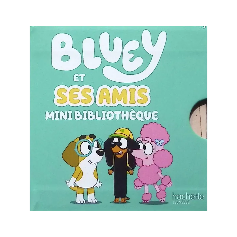 Bluey et ses amis : Mini bibliothèque - Collectif - Hachette Jeunesse - Grand format - ravate.com librairie reunion