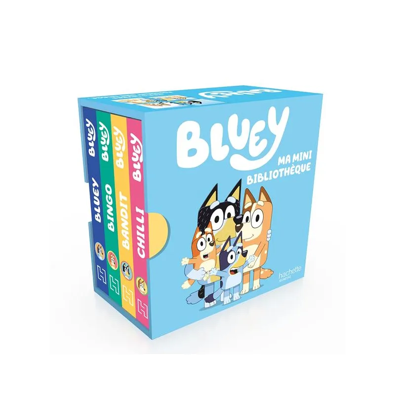 Bluey : Ma mini bibliothèque - Collectif - Hachette Jeunesse - Grand format - ravate.com librairie reunion