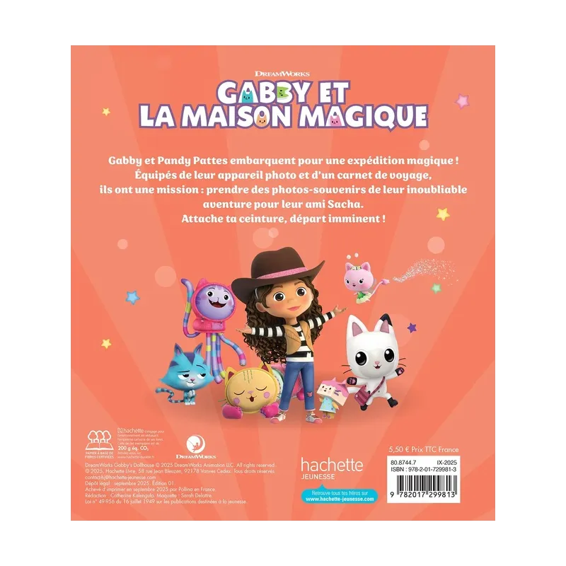 Gabby et la maison magique : Le carnet de voyage - Collectif - Hachette Jeunesse - Grand format - ravate.com librairie reunion