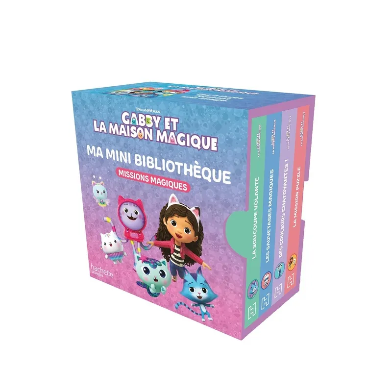 Gabby et la maison magique : Ma mini bibliothèque : Missions magiques - Collectif - Hachette Jeunesse - Grand format -...