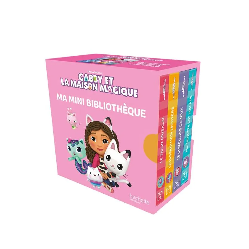 Gabby et la maison magique : Ma mini bibliothèque - Collectif - Hachette Jeunesse - Grand format - ravate.com librairie reunion