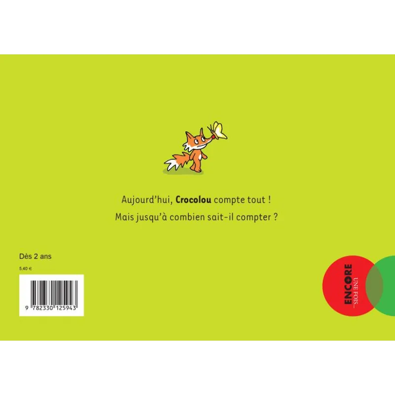 Crocolou aime compter - Ophélie Texier - Actes Sud Jeunesse - Grand format - ravate.com librairie reunion