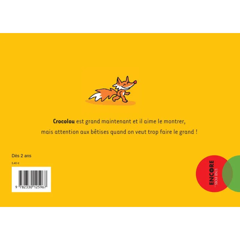 Crocolou aime faire le grand - Ophélie Texier - Actes Sud Jeunesse - Grand format - ravate.com librairie reunion