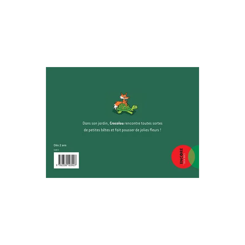 Crocolou aime jardiner - Ophélie Texier - Actes Sud Jeunesse - Grand format - ravate.com librairie reunion