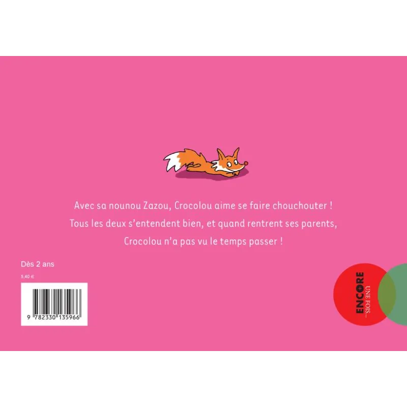 Crocolou aime sa nounou - Ophélie Texier - Actes Sud Jeunesse - Grand format - ravate.com librairie reunion