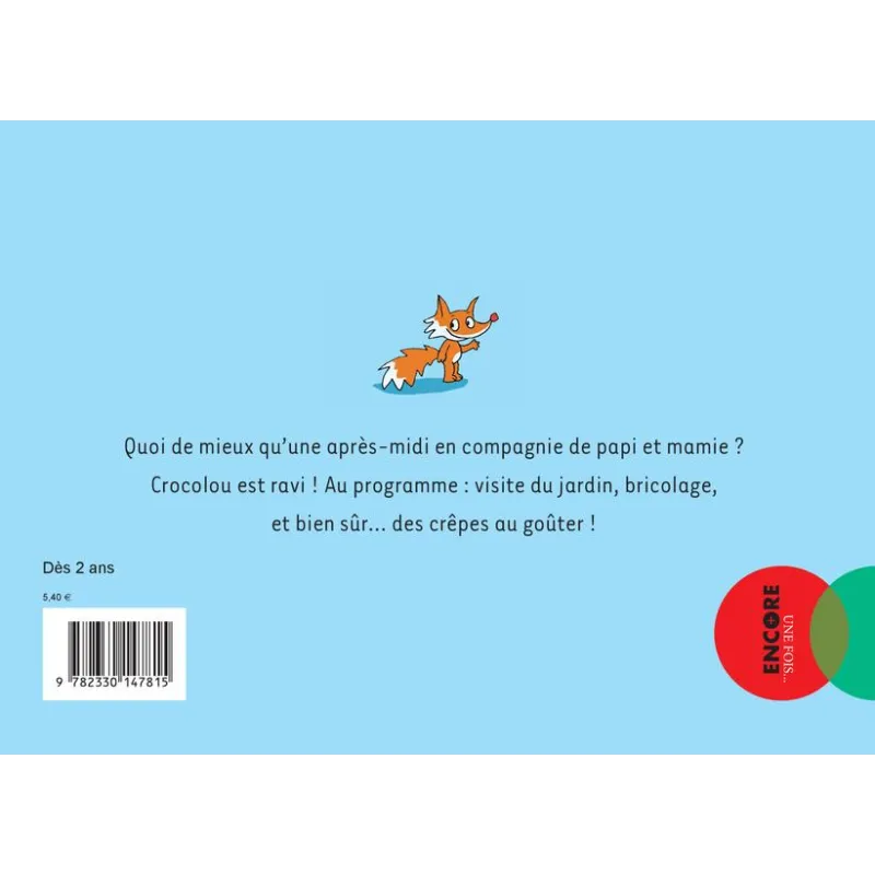 Crocolou aime son papi et sa mamie - Ophélie Texier - Actes Sud Jeunesse - Grand format - ravate.com librairie reunion