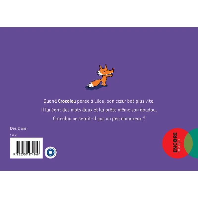 Crocolou est amoureux - Ophélie Texier - Actes Sud - Poche - ravate.com librairie reunion