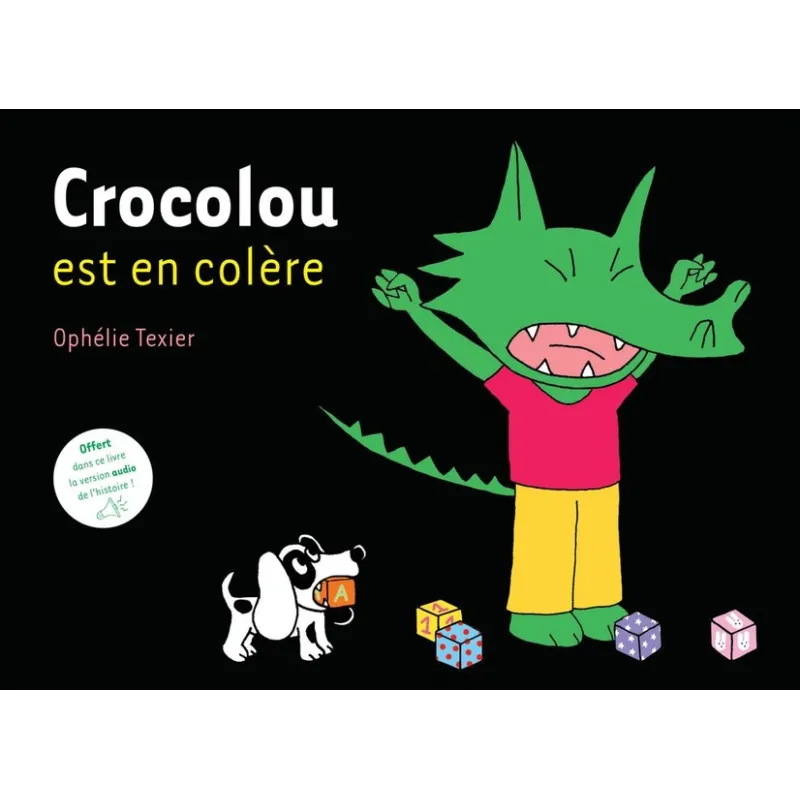Crocolou est en colère - Ophélie Texier - Actes Sud - Grand format - ravate.com librairie reunion