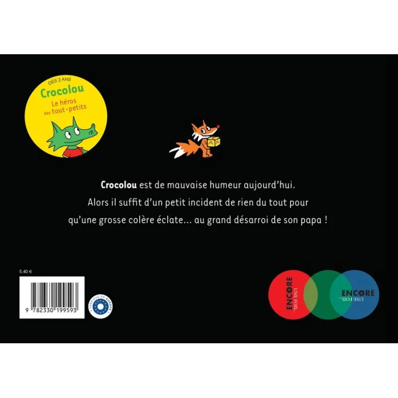 Crocolou est en colère - Ophélie Texier - Actes Sud - Grand format - ravate.com librairie reunion