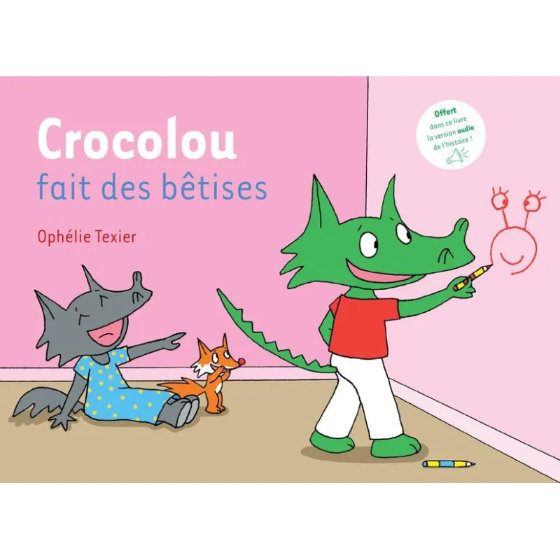 Crocolou fait des bêtises - Ophélie Texier - Actes Sud - Grand format - ravate.com librairie reunion