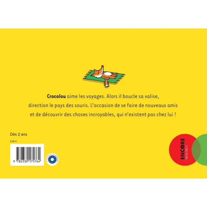 Crocolou part en voyage - Ophélie Texier - Actes Sud - Poche - ravate.com librairie reunion
