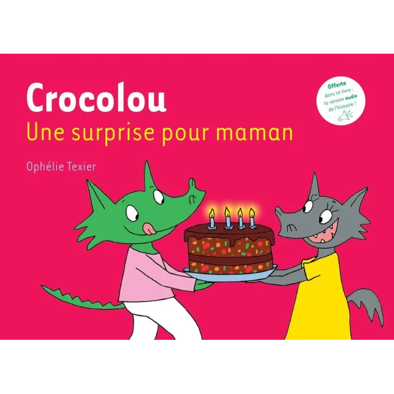 Crocolou, Une surprise pour maman - Ophélie Texier - Actes Sud - Grand format - ravate.com librairie reunion