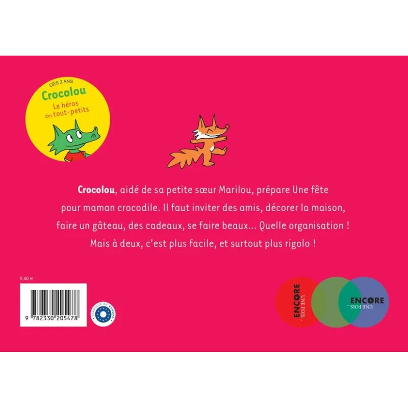 Crocolou, Une surprise pour maman - Ophélie Texier - Actes Sud - Grand format - ravate.com librairie reunion