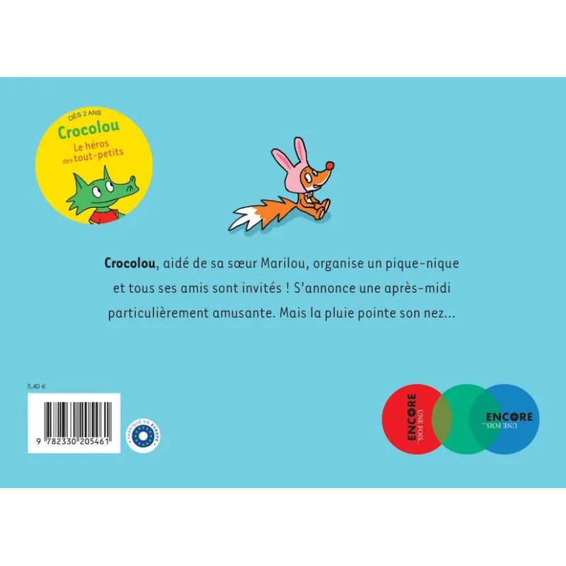 Le Pique-nique de Crocolou - Ophélie Texier - Actes Sud - Grand format - ravate.com librairie reunion