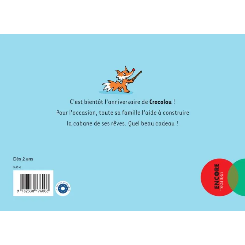 Une cabane pour Crocolou - Ophélie Texier - Actes Sud - Grand format - ravate.com librairie reunion