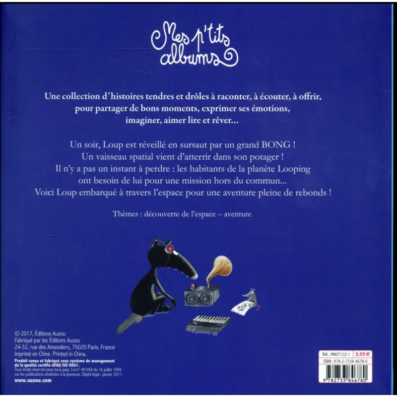 Le Loup qui avait la tête dans les étoiles - Orianne Lallemand, Eléonore Thuillier, Eléonore Thullier - Auzou - Grand format...