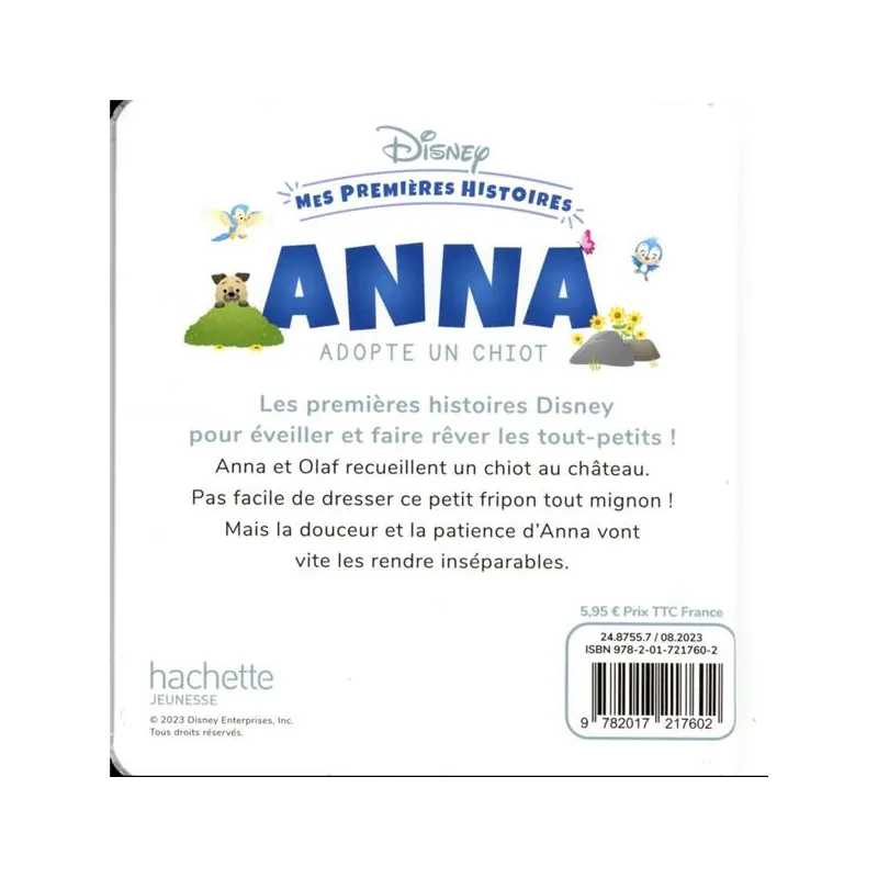 Mes premières histoires : Anna adopte un chiot - Disney - Disney Hachette - Grand format - ravate.com librairie reunion
