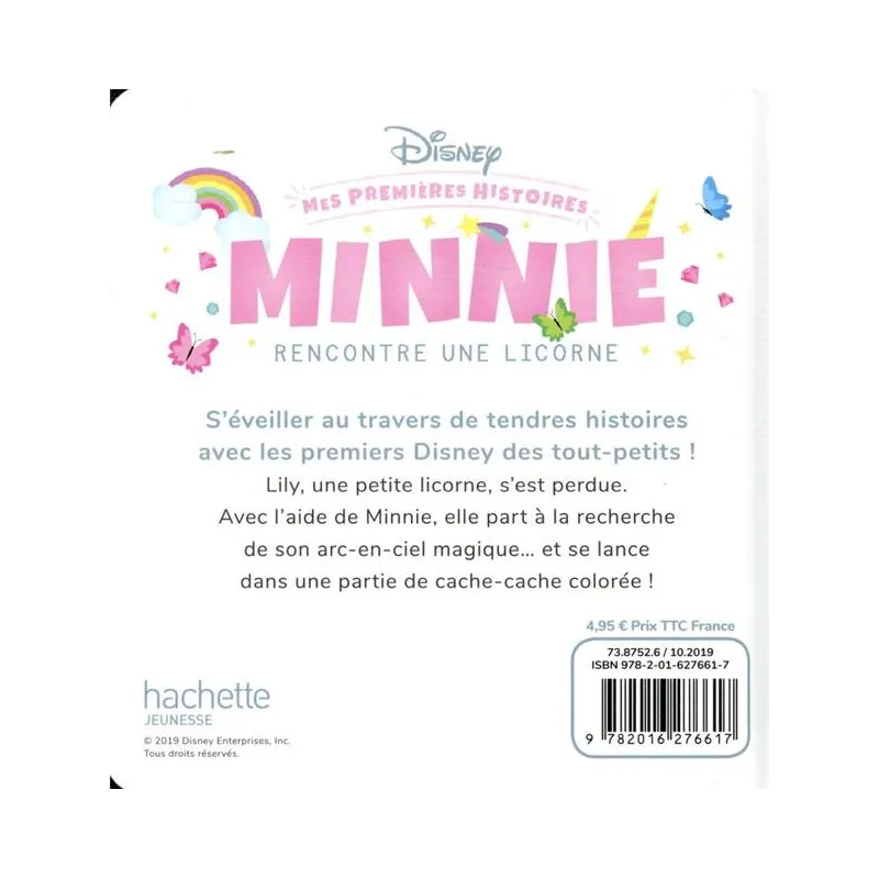 Mes premières histoires : disney baby ; mes premières histoires ; Minnie rencontre une licorne - Disney - Disney Hachette -...