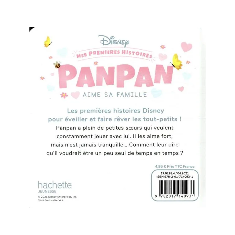 Mes premières histoires : Panpan aime sa famille - Disney - Disney Hachette - Grand format - ravate.com librairie reunion