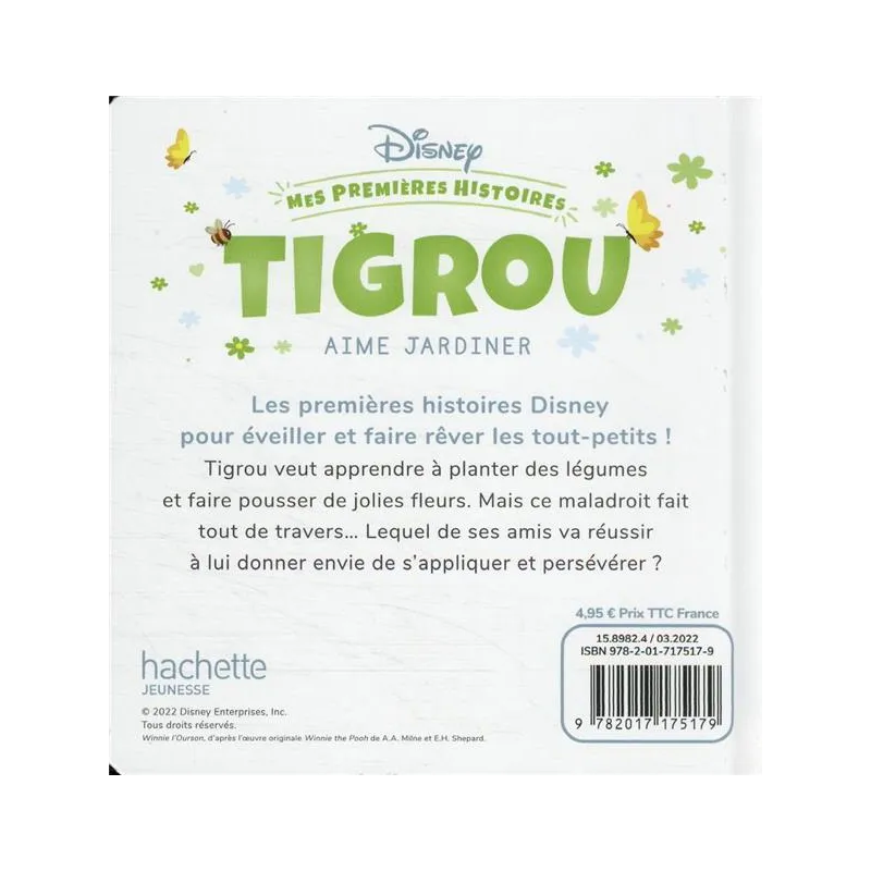 Mes premières histoires : Disney Baby : Tigrou aime jardiner - Disney - Disney Hachette - Grand format - ravate.com...
